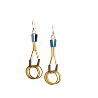 Uni Earrings: Desert red