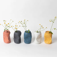 Cobalt Terrazzo Soda Can Vase