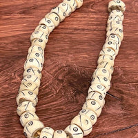 Decorative Cameroonian Bone Beads | Ivory Dot