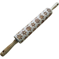 Embossed Snowflake Rolling Pin
