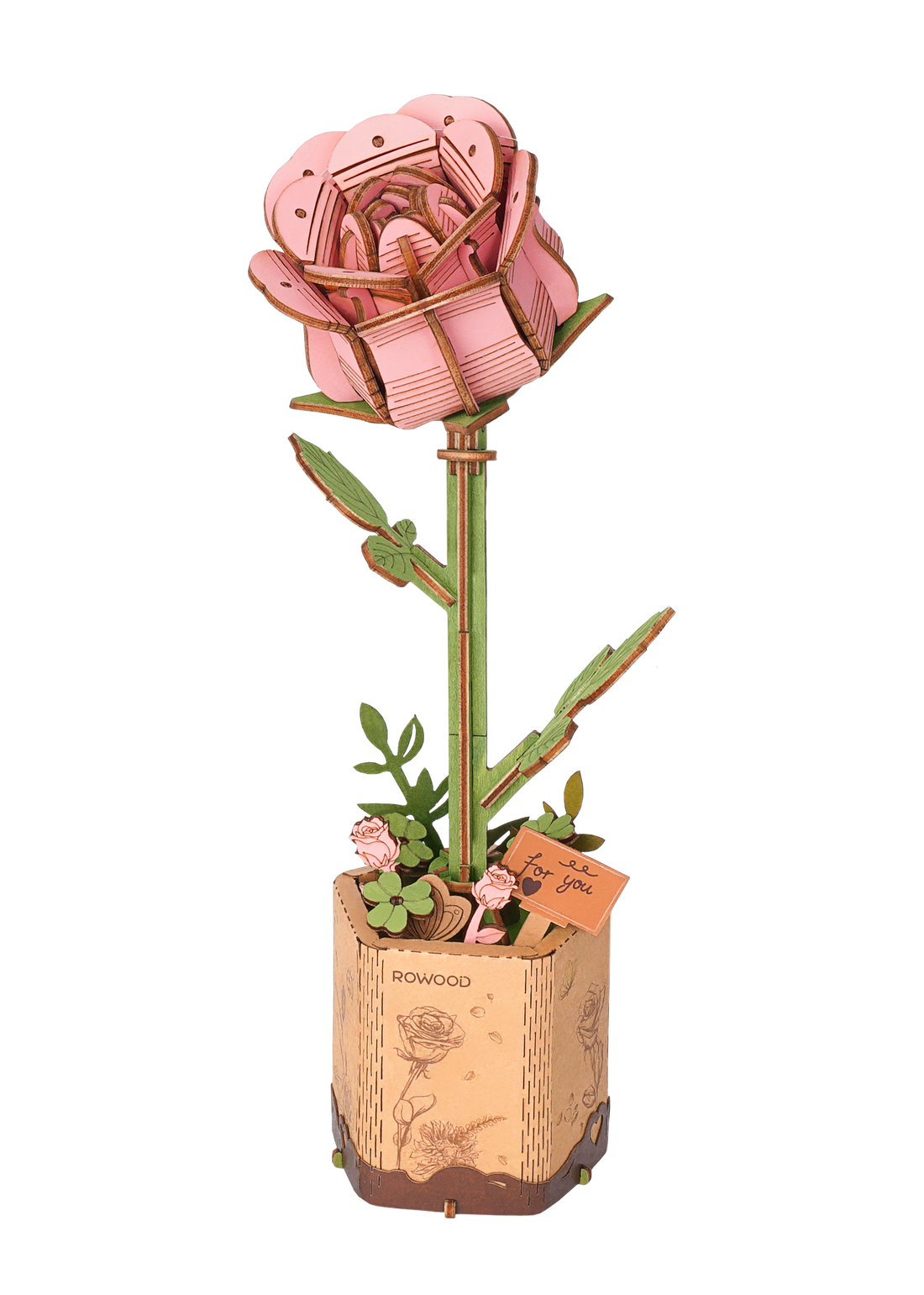 3D Wooden Flower Puzzle Pack