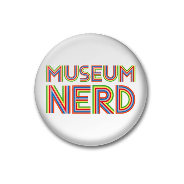Museum Nerd Classic White Button
