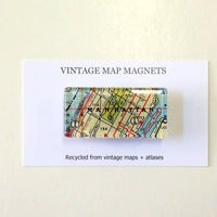 Little Rock Vintage Map Magnet