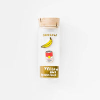 Pop Art Banana and Soup Stud Earrings