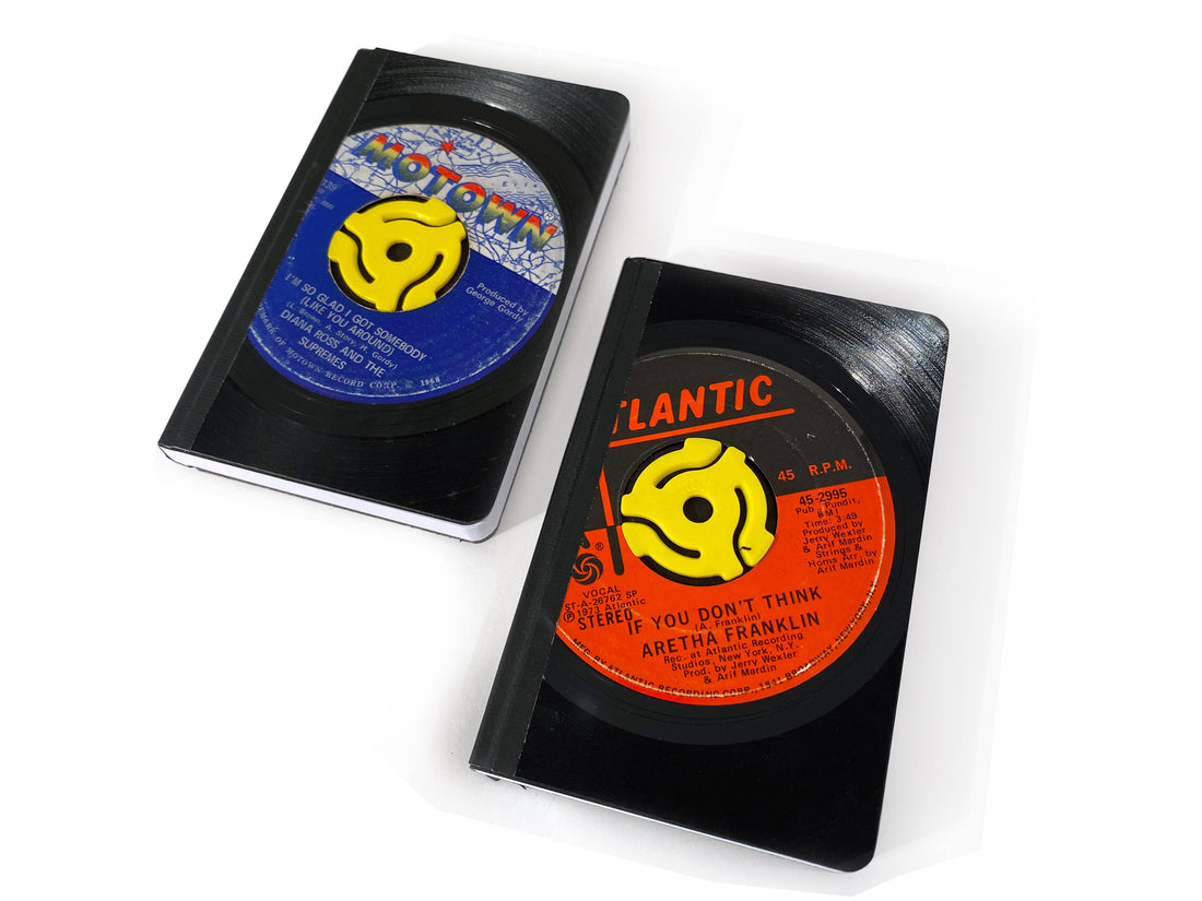 Small 45RPM Vinyl Record Pocket Journal