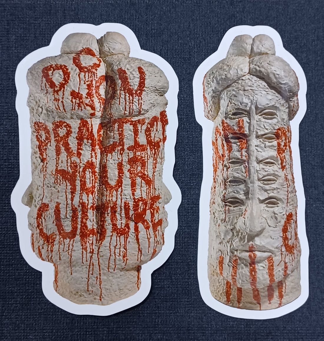 Do You Practice Your Culture, Full Face Sticker