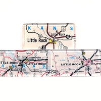 Little Rock Vintage Map Magnet