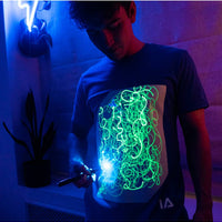 Adult Interactive Royal Blue Glow T-Shirt