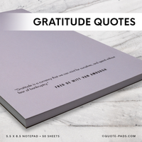 50 Gratitude Quotes Notepad