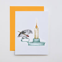 Thomasin Healing Evening Grosbeak Note Card