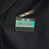 Jumbo Movie Slate Enamel Pin
