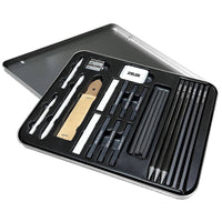 Zieler® 24 Piece Artists Charcoal Drawing Set