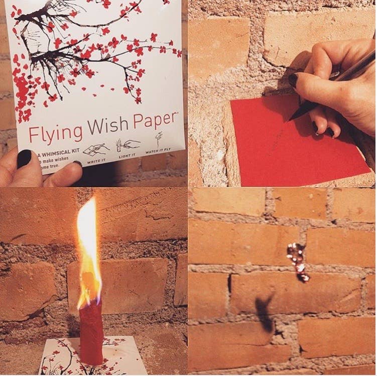 Cherry Flying Wish Paper
