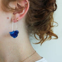 Leona Deep Blue Drops: Sterling Silver