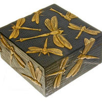Dragonflies Soapstone Trinket Box