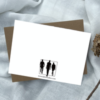 Behind the Roses Greeting Card