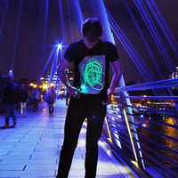 Adult Interactive Black Glow T-Shirt