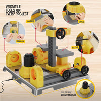 4 in 1 Woodworking Station for Kids