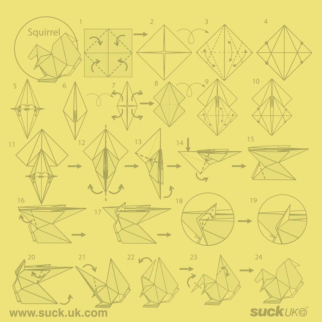 Origami Sticky Note Pad