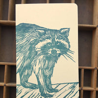 Raccoon Letterpress Notebook