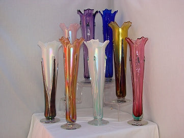 Iridized Flower Vase
