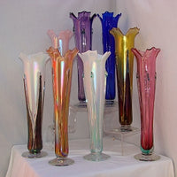 Iridized Flower Vase