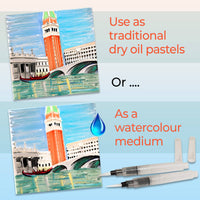 24 Artists Soft Water-Soluble Oil Pastels