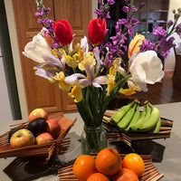 Tea Stained Folding Chopstick Basket