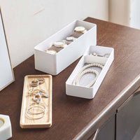 2-Tier White Stacking Watch and Accessory Case
