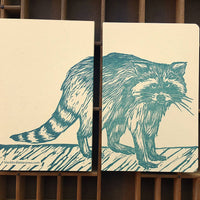Raccoon Letterpress Notebook