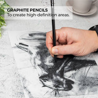 Zieler® 24 Piece Artists Charcoal Drawing Set