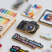 DSLR Camera Interactive Enamel Pin