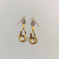 Uni Earrings: Desert red