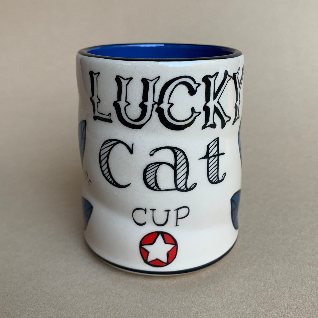 Lucky Cat (With Mouse) Cup