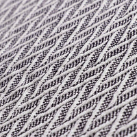 Cream Herringbone Throw Blanket