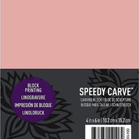 Speedy Carve Pink Stamp Block