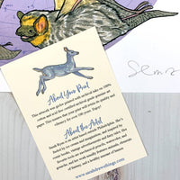 Starry Bats - North American Native Bats with Lilac Background