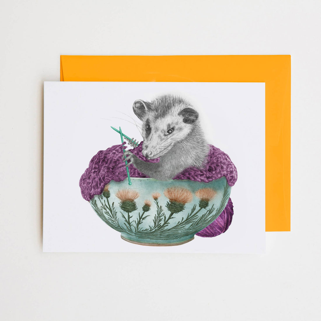 Fable Stover Opossum Note Card