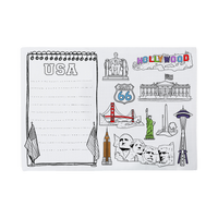 US Map Coloring Mat