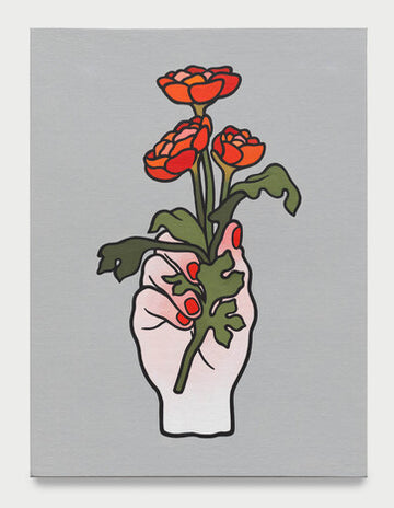 Hand with Flower - Framed Print 1/20
