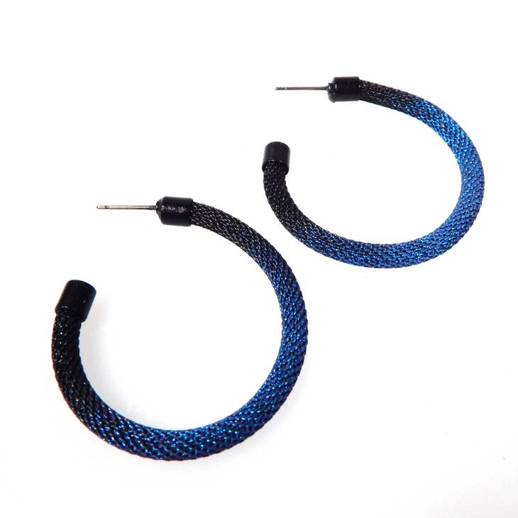 Classic Milanese Mesh Hoop Earrings