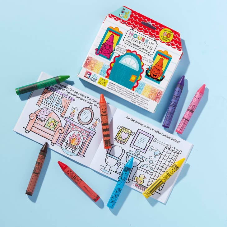 House of Crayons with Coloring Book