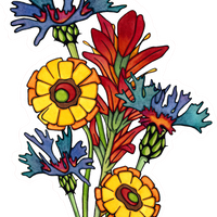 Wildflower Vinyl Sticker