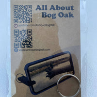 Bog Oak Keyring Phone Holder