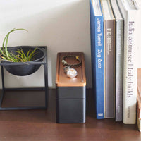 2-Tier Black Stacking Watch and Accessory Case