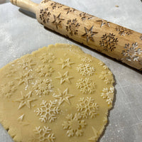 Embossed Snowflake Rolling Pin