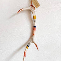 Medium Axis Wool Wrapped Deer Antler with Copper