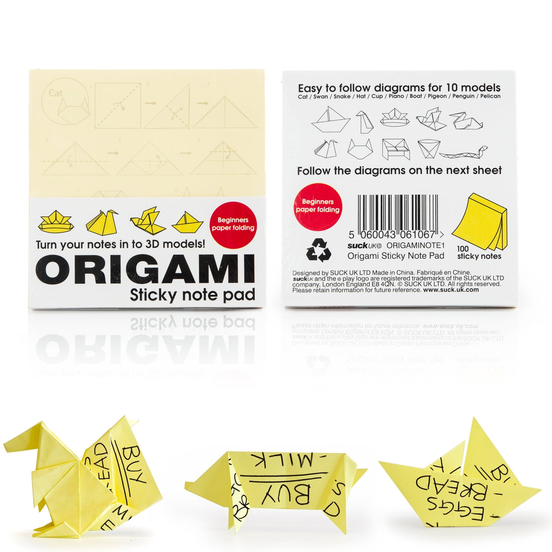 Origami Sticky Note Pad