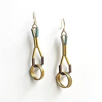 Uni Earrings: Desert red