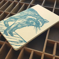 Raccoon Letterpress Notebook